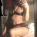 Miss Sofia posing in black lingerie in a mirror selfie in Chicago, Illinois